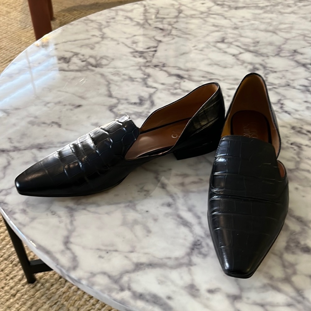 Franco Sarto loafer size 9.5 black leather